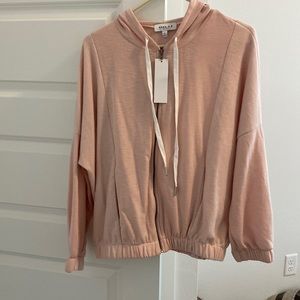 Gilli dust pink zipper hoodie